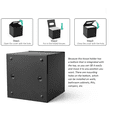 thumbnail image 4 of RVKXHD Square Tissue Box Cover Tissue Box Holder Napkin Holder Tissue Cube Box Decorative Holder for Bathroom Bedroom Office Dresser Nightstand Desk Tabletop 5"X 5" X 5"-Stainless Steel Matte Black, 4 of 7