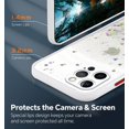 thumbnail image 5 of Compatible with iPhone 15 Pro Max Case Clear Cute Giltter iPhone 15 Pro Max Phone Case for Women Girls Transparent TPU Bumper Cases with Lanyard Strap (White), 5 of 14