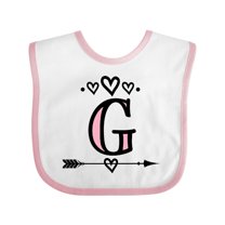 Inktastic Letter G Monogram Tribal Arrow Girls Baby Bib