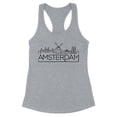 thumbnail image 1 of Skyline Amsterdam Tank Top Fitted Racerback Women's Medium Heather Grey, 1 of 5