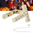 thumbnail image 4 of Hip Hop Teeth Single Hip Hop Teeth Single Letters Teeth Cosplay Accessories Teeth Halloween Tooth Ornaments Hip Hop Teeth Single Letters Fake Teeth Dentures Ornaments Accessories, 4 of 8