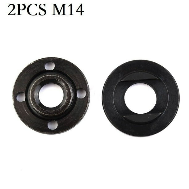 2 X Replacement Angle Grinder Inner & Outer Flange Nut Set M14 Spindle