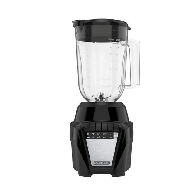 BLACK+DECKER - Licuadora de hielo de 6 puntas de acero inoxidable de 700 W, 8 velocidades + pulso, t