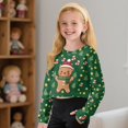 thumbnail image 4 of DISNIMO Christmas Tree Print Girls Crop Tops Long Sleeve Pullover Sweatshirt Soft Casual Kids Cropped Sweatshirt Fashion Crew Neck Pullover Tops, 4 of 7