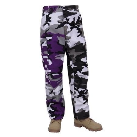 Rothco Two-Tone Camo BDU Pants Ultra Violet Purple / City Camo X-Small