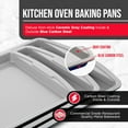 thumbnail image 4 of Bakken Swiss Cookie Sheet 3 Piece Set - Non-Stick, Stackable Baking Pans, Deluxe Ceramic Coating – Dishwasher Safe - for Home Baking, 4 of 6