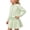 Q201 Green, variant on Mifsaly Toddler Girls 2 Piece Knit Outfit Set Cable Knit Crew Neck Sweater with Floral Applique and Knit A-Line Skirts