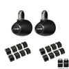 Kicker KMTES Black 6.5" Empty Wake Tower/Roll Bar Enclosures with KMTAP Adapter Pack for UTVs
