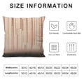 thumbnail image 5 of Rose Gold and Golden Vertical Stripes Pillow CoveGeometric Pattern Luxury Pink Glitter Geometric Line Pillows Decorative Throw Pillows Farmhouse Decor for Home Cushion Case, 5 of 5