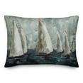 thumbnail image 2 of Creative Products Faded Painted Sailboats 14x20 Indoor / Outdoor Pillow, 2 of 3