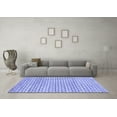 thumbnail image 3 of Ahgly Company Indoor Square Solid Blue Modern Area Rugs, 3' Square, 3 of 4