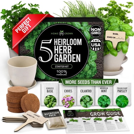 Bonsai Tree Kit – Easy to Grow 4 Species of Bonsai w/Our Complete Plant Kit: Bonsai Pots & Peat Pellets Including a Bonus in-Depth Grow Guide | Great Gardening Gifts for Women and Men