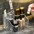 thumbnail image 4 of JIEMUCES Clear Makeup Brush Holder Storage Box Large Capacity Multiple Compartments Pencil Holder Desk Cosmetic Organizer, 4 of 8