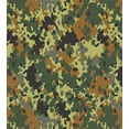 thumbnail image 3 of Camo Duvet Cover Set, Classical Germany Camouflage Pattern Forest Jungle Colors Design, Decorative 2 Piece Bedding Set with 1 Pillow Shams, Twin Size, Green Brown Dark Green, by Ambesonne, 3 of 3