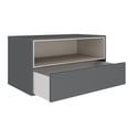 thumbnail image 6 of Casabianca Home Santino nightstand in dark gray matte., 6 of 6