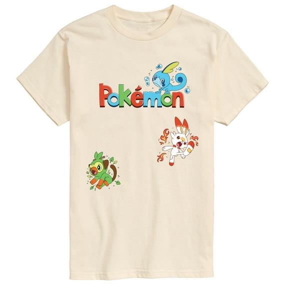 Pokémon - Sas Starters - Men's Short Sleeve Graphic T-Shirt