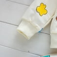 thumbnail image 4 of Spring and Autumn Girls' Baby Clothing Set Fashion Cotton Top+Strap Pants Two-piece Girls' Neonatal Children's Cloud Print Set., 4 of 5