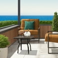 thumbnail image 3 of Cast Aluminum Outdoor Side Table, Anti-Rust Outdoor Square End Table, Patio Coffee Bistro Table for Indoor Garden Porch Balcony, Antique Bronze, 3 of 9