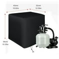 thumbnail image 2 of KMWGRE Pool Filter Cover Sand Filter Cover Easy-Install Waterproof Strainer Enclosure Waterproof Heavy Duty Pool Equipment Cover for Above Ground Pools 16.9x12.6x15.4 inch, 2 of 6