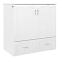 thumbnail image 1 of Bowery Hill Lit Escamotable en Bois Blanc Simple TG avec Station de Recharge de Rangement 40,75 Po H x 41,5 Po L x 80,13 Po P Assemblé, 1 of 16