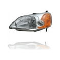 thumbnail image 4 of Headlight - Cooling Direct Fit/For 01-03 Honda Civic Sedan Only, '03 Hybrid - Pair, Left Driver + Right Passenger Set - CAPA - 33101S5AA01, 33151S5AA01, 4 of 4