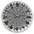 thumbnail image 1 of Designart « Mandala Dessin » Grande Horloge Murale Traditionnelle, 1 of 5