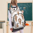 thumbnail image 7 of FORMRS School Backpack 17" Student Travel Bag with Laptop Compartment, Brown Ice Cream Pattern, 7 of 7