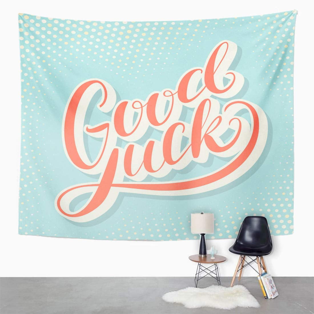 ZEALGNED Lucky Good Luck Farewell Sign Word Expression Greeting