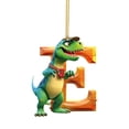 thumbnail image 1 of Decoraciones de Halloween, adornos de Halloween, regalos de Halloween, decoración navideña, dinosaurio, 26 letras en inglés, colgante de dinosaurio, adorno de dinosaurio de plástico, 1 of 3