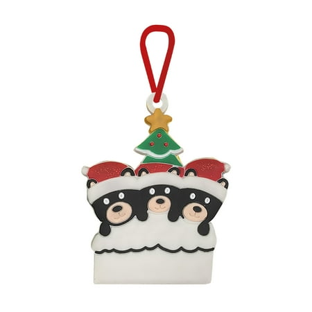 

Labakihah Christmas Tree Pendant Creative Black Bear Soft Diy Christmas Decoration christmas decorations christmas ornaments