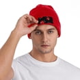 thumbnail image 6 of Junzan Beautiful Red Ladybug Mens Winter Hats Thick Knit Cuff Beanie Cap Beanie Hat, 6 of 7