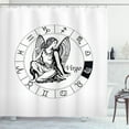 thumbnail image 1 of Ambesonne Virgo Shower Curtain, Zodiac Horoscope Elements, 69"Wx84"L, Black White, 1 of 2