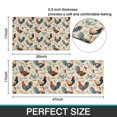 thumbnail image 7 of Beige Chicken Floral Pattern Kitchen Rugs Sets Of 2,Anti Fatigue Kitchen Mat Rugs Non Slip Washable,Decorative Kitchen Floor Mats for Kitchen,Sink,Laundry,17"x30"+17"x47", 7 of 7