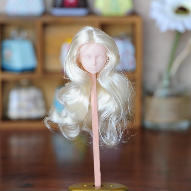 Cabeza de muñeca Perfecl 1/6 30cm rizos dorados claros