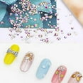 thumbnail image 4 of Vogacara 240PCS / Pack Nail Art Rhinestone Natural Artificial Nails Decoraciones Flat Back Design Crystal Juegos de manicura, 4 of 6