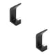 thumbnail image 1 of Billuyoard Gancho sin perforación impermeable colgador de ropa montado en la pared toallas de baño estante de acero inoxidable soporte colgante pasillo Negro 2piezas Billuyoard CBP163420, 1 of 6