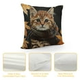 thumbnail image 4 of SHANXI Cat Pillow Covers Fall Decor Thanksgiving Outdoor Throw Pillowcase Flannel Sofa Couch Decorative Cushion Case 22x22in, 4 of 5
