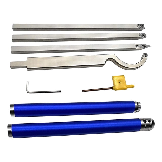 8x Herramientas de torno Professional Aleación de aluminio Inserción de Conjunto de herramientas de tornillo de c