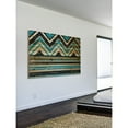 thumbnail image 3 of Marmont Hill - "Angles on Top" Painting Print on Natural Pine Wood, 3 of 5