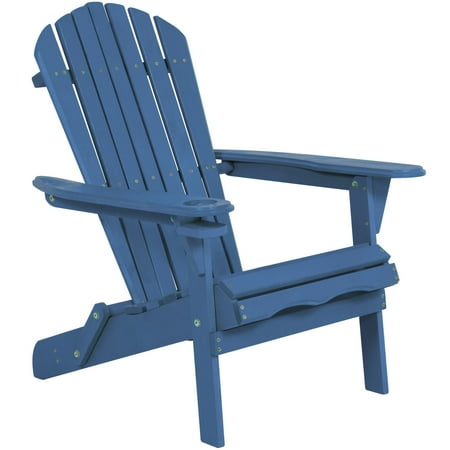 Best Choice Products Outdoor Patio Folding Wooden Adirondack Chair W