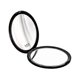 thumbnail image 1 of Magnifying Compact Purse Mirror with 10x Magnification - Double Sided Black Travel Mirror for Makeup, 1 of 5