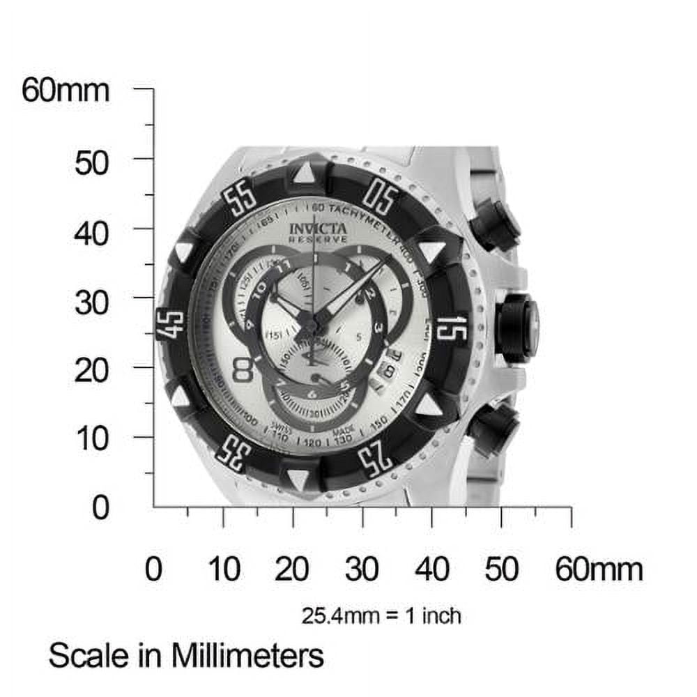 Invicta Men's 1881 Reserve Chronograph Silver Dial Stainless Steel Watch