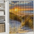 thumbnail image 6 of Orinice Sunset Landscape Sand Dunes Bathroom Decor Set, Colorful Luxurious Graphic Print Polyester Fabric, Waterproof Shower Curtain with Hooks 60x72, 6 of 7