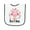 White and Navy, variant on Inktastic First Birthday Owl 1 Year Old Girl Baby Terry Cloth Bib