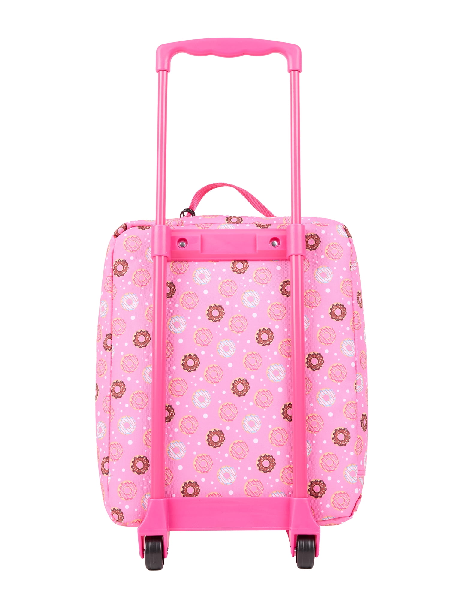 Disney Lilo & Stitch 7-Piece Kids Luggage Set, 14” Softside Rolling Suitcase with Backpack & Travel Accessories, Pink