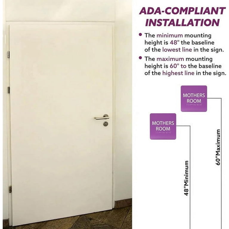 ADA Compliant Mothers Only Sign For Lactation Rooms – ADA Sign Depot