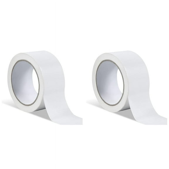 2X Window Weather Tape, Sealing Plastic Waterproof, No Residue Sealant Strip (White)
