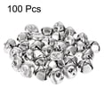 thumbnail image 3 of Uxcell DIY Small Bells 25mm/0.98-Inch 100pcs  Craft Bells Bulk for Christmas Festival Party Home Silvery, 3 of 3