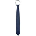 thumbnail image 1 of CORBATA PREHECHA INSPIRE CHIC PARA HOMBRES, CORBATA AJUSTABLE CON CREMALLERA PARA NEGOCIOS FORMAL, AZUL MARINO, TALLA ÚNICA, 1 of 4