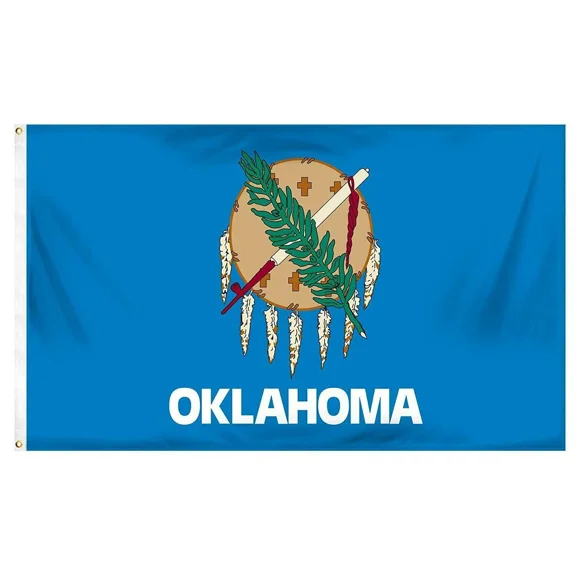 3X5 Oklahoma State Flag 3X5 Ft Printed Nylon Brass Grommets Quality